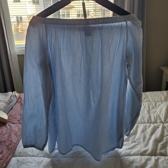 Grigoropoulos Athanasia on or off the shoulder 100% Cotton Blouse Made in Greece - Picture 2 of 9